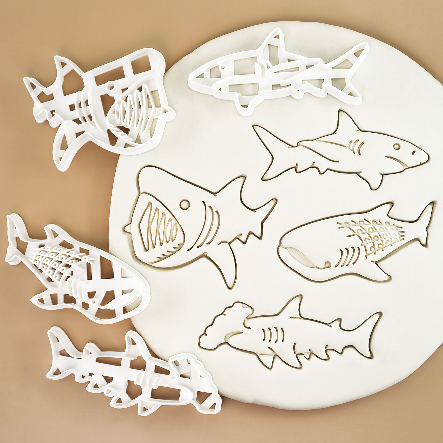 Kitchen Baking Cookies - Emporte-pièce requin 1 pièce/4 pièces-grand requin