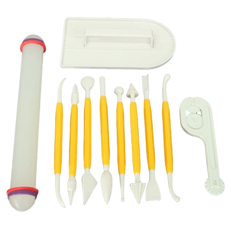 Fondant Smoother Set - 11 pièces/ensemble outils de cuisson gâteau