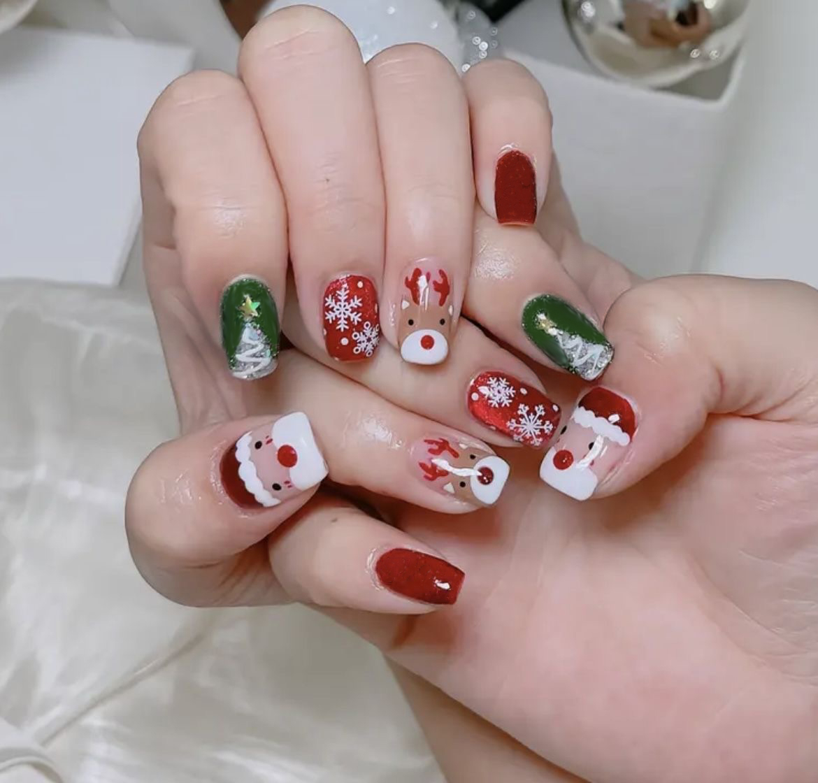 Decorating Tip Set - Ongles à presser de Noël, motifs