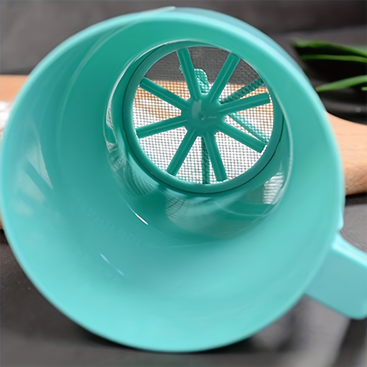 Baking Powder Kitchen - Shaker à poudre manuel en plastique,