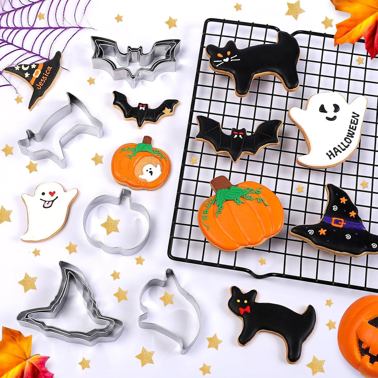 Kitchen Witch Baking - Moule à biscuits d'Halloween 3 pièces