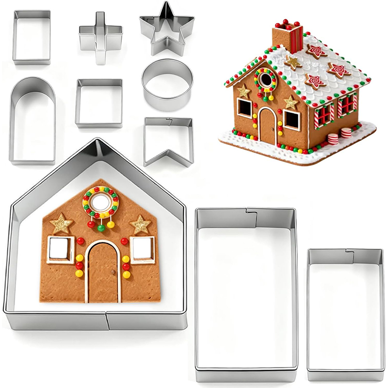 Kitchen Baking Cookies - Lot de 10 emporte-pièces en acier