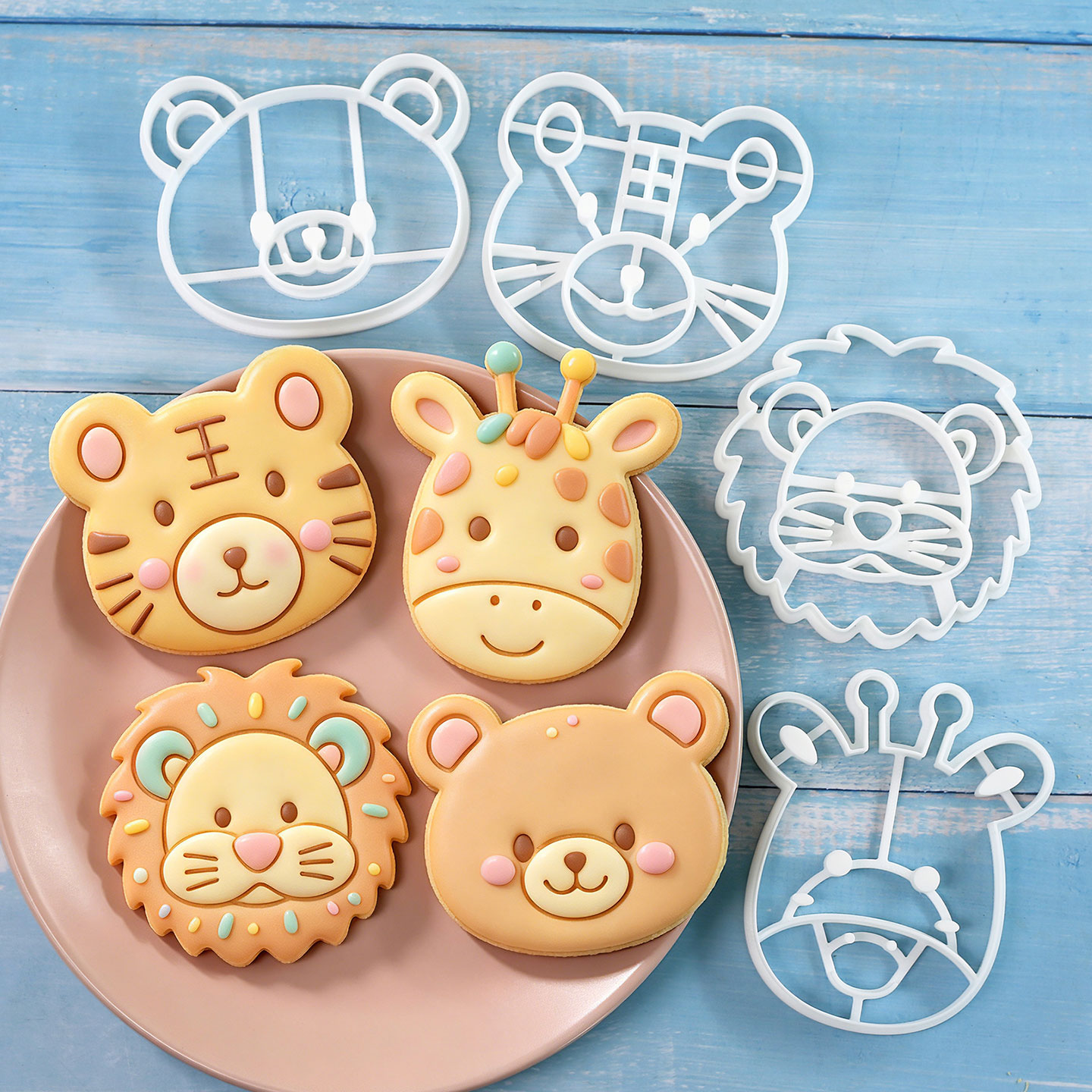 Kitchen Baking Cake - Ensemble de 4 emporte-pièces pour biscuits