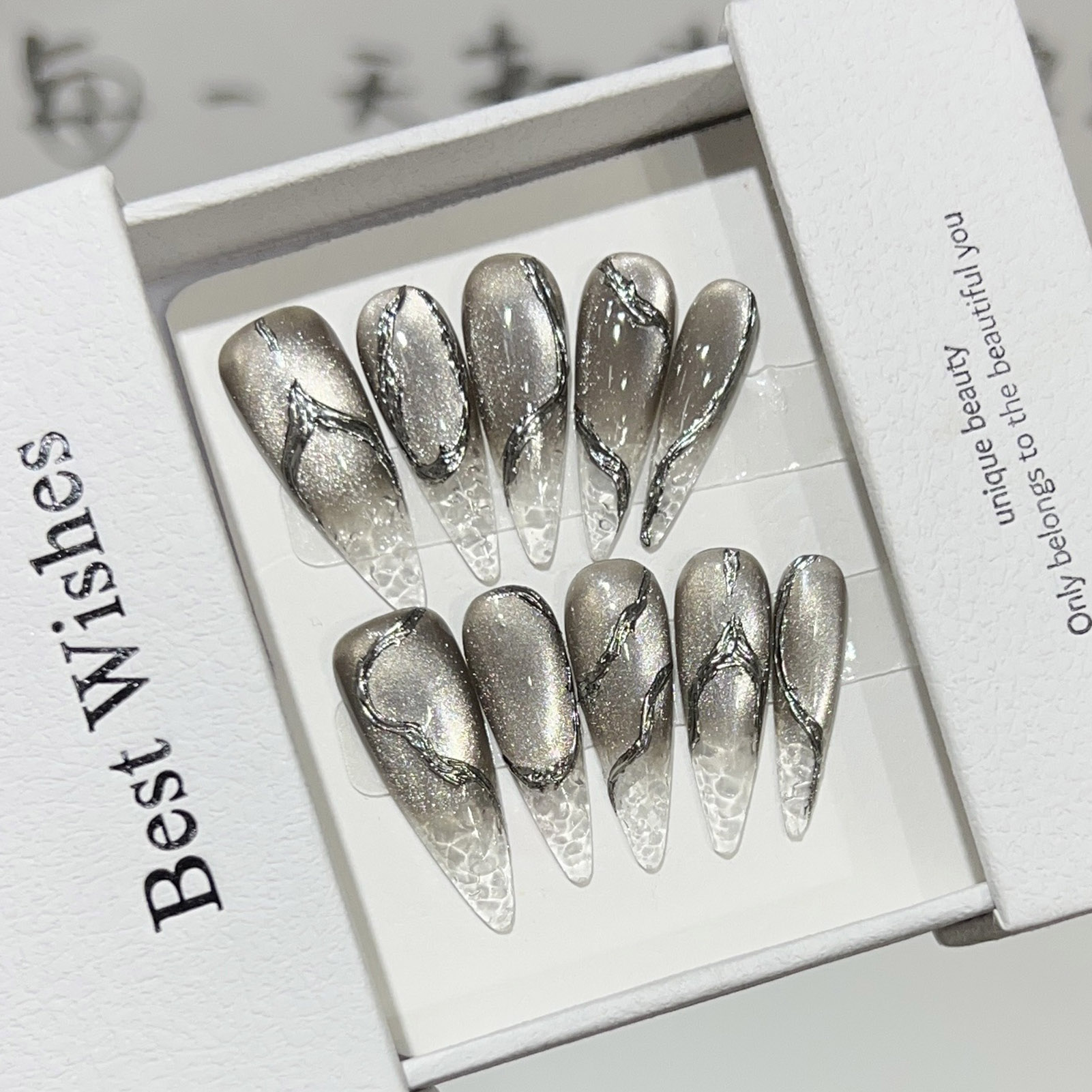 Decorating Tip Set - 10 pièces Halloween faux ongles réutilisable
