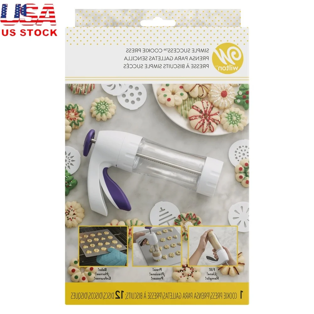 Kitchen Baking Cookies - Presse à biscuits ergonomique, ensemble de