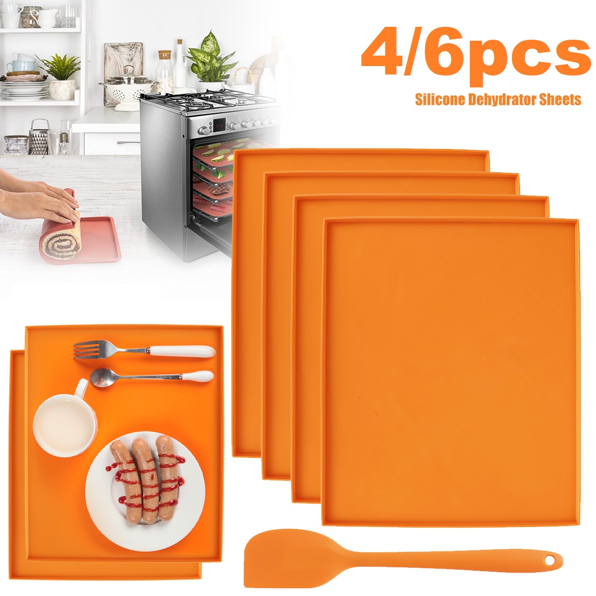 Kitchen Baking Dishes - Feuilles de Débond en Silicone avec