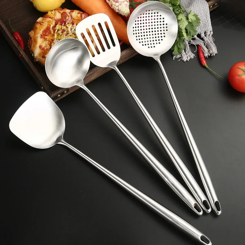 Offset Spatula Set - Spatule de wok en acier inoxydable