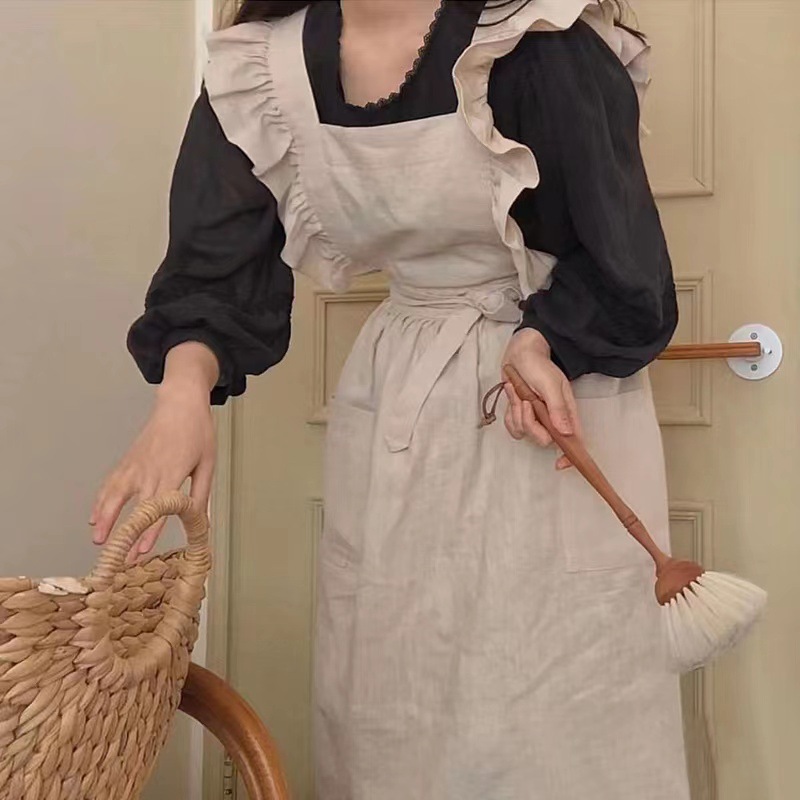Tablier Vintage en coton et li - Kitchen And Baking avis et prix