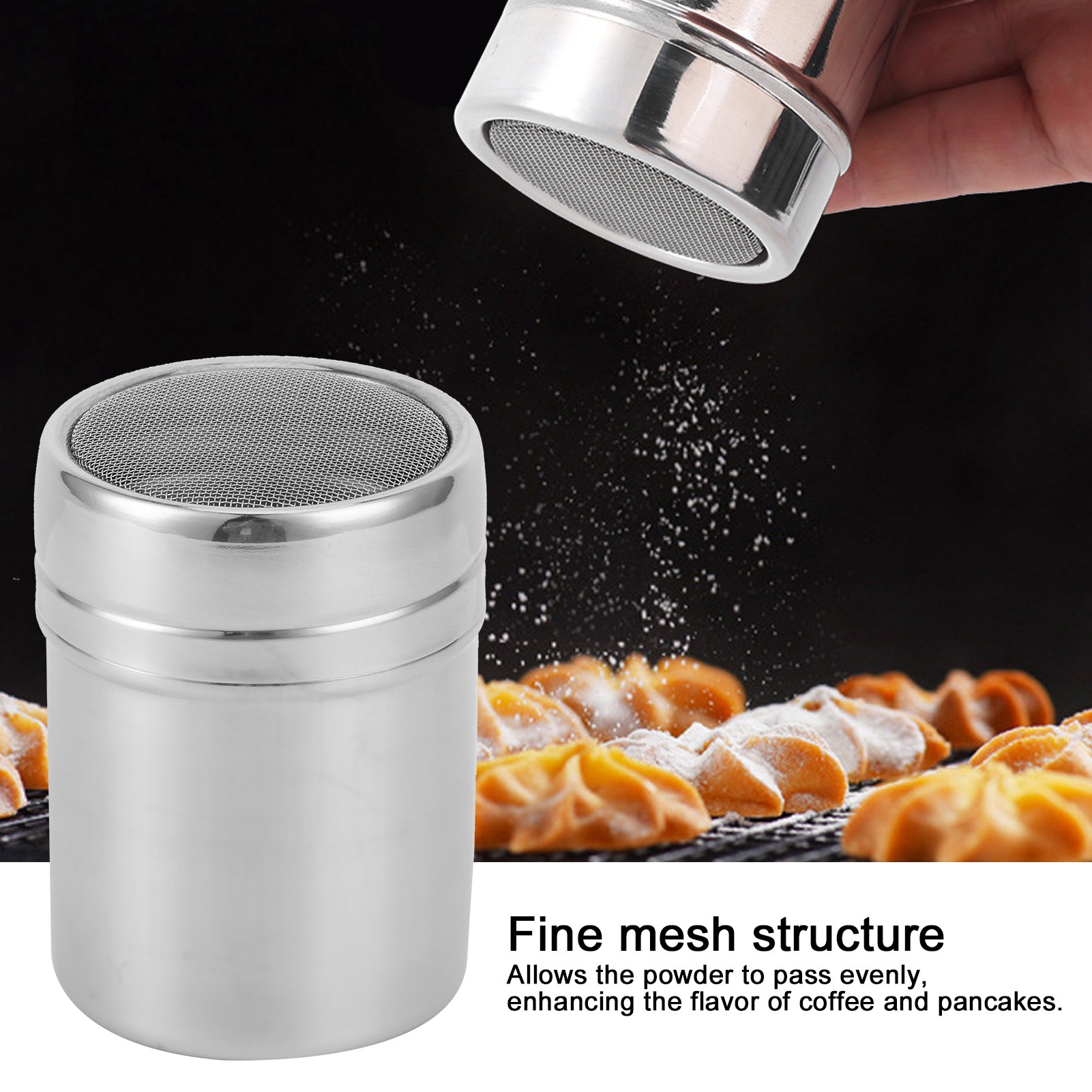 Sifter à poudre en acier inoxy - Baking Powder Kitchen avis et prix