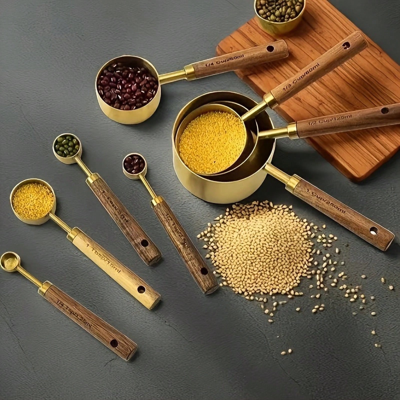 Ensemble de 8 tasses et cuillè - Baking (Kitchen Ingredient) avis et prix