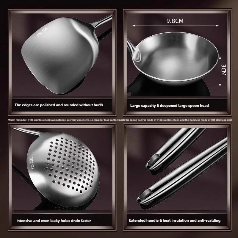Spatule de wok en acier inoxyd - Offset Spatula Set avis et prix