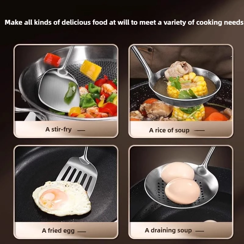 Spatule de wok en acier inoxyd - Offset Spatula Set avis et prix